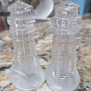 Lenox Clear Glass Candle Holders